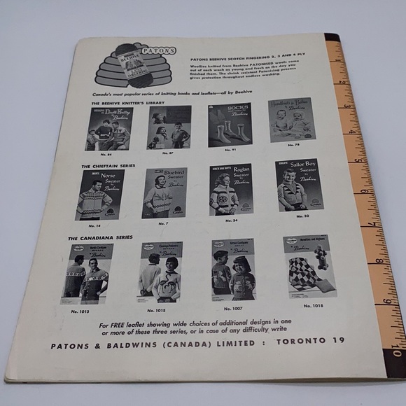 Vintage Beehive Two to Six Years Book 44A Children’s Knitting Patterns - Picture 7 of 7